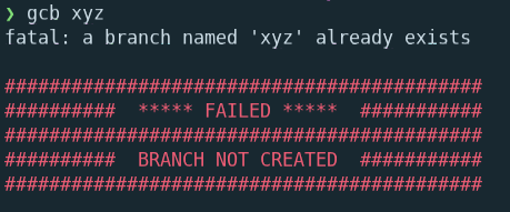 A screenshot of the much-more-obvious error message that is now displayed by `gcb`